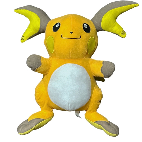 Pokemon Other - Pokemon Raichu Plush Yellow and Gray 12.5 in